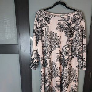 Catherine's Pink and Black Flower Embellished Dress 22/24